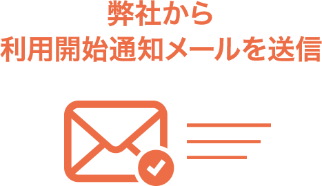 利用者へのメール送信